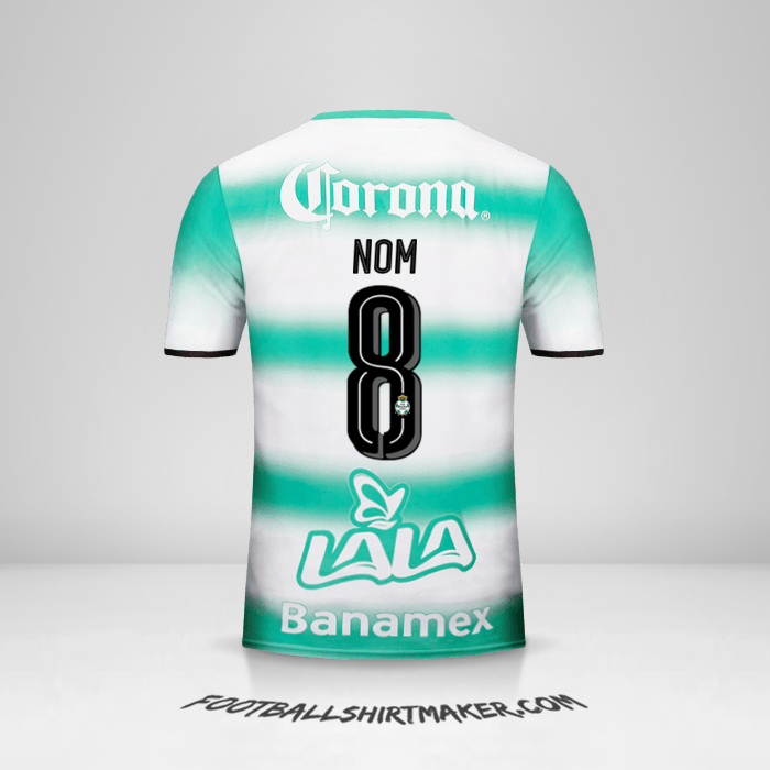 Maillot Santos Laguna 2016/17 -  nom - 8