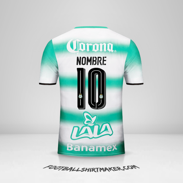 Jersey Santos Laguna 2016/17 -  nombre - 10