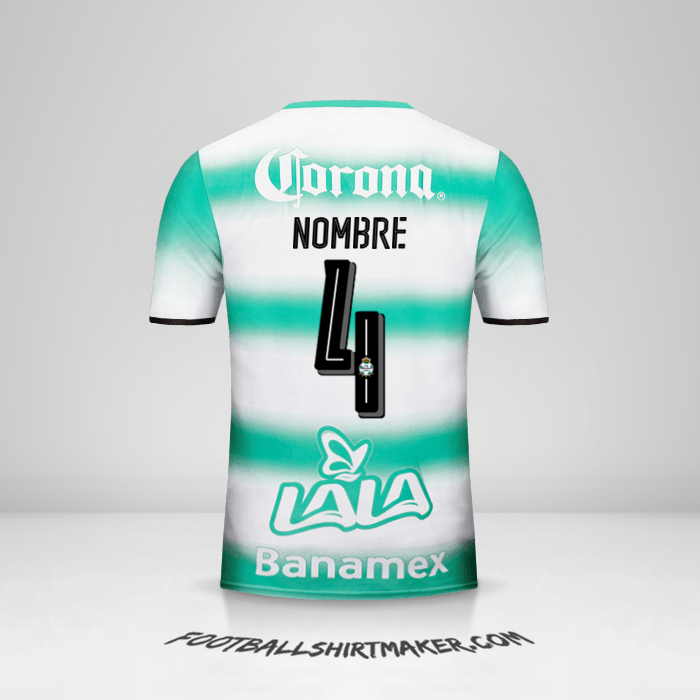 Jersey Santos Laguna 2016/17 -  nombre - 4