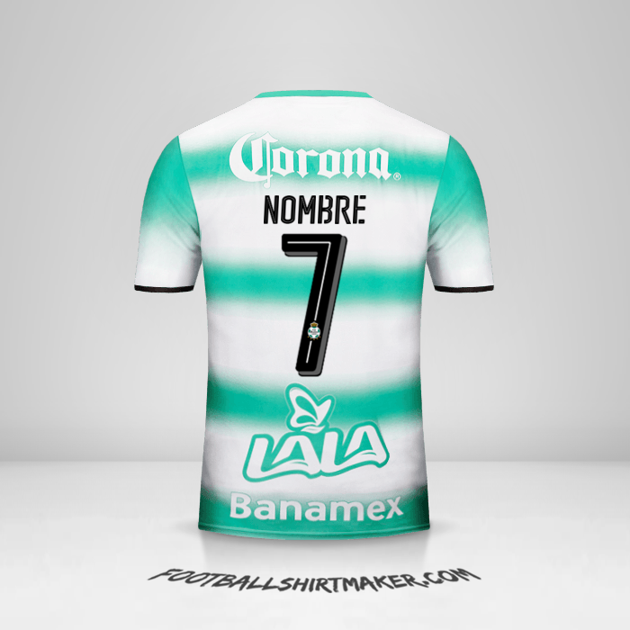 Camiseta Santos Laguna 2016/17 -  nombre - 7