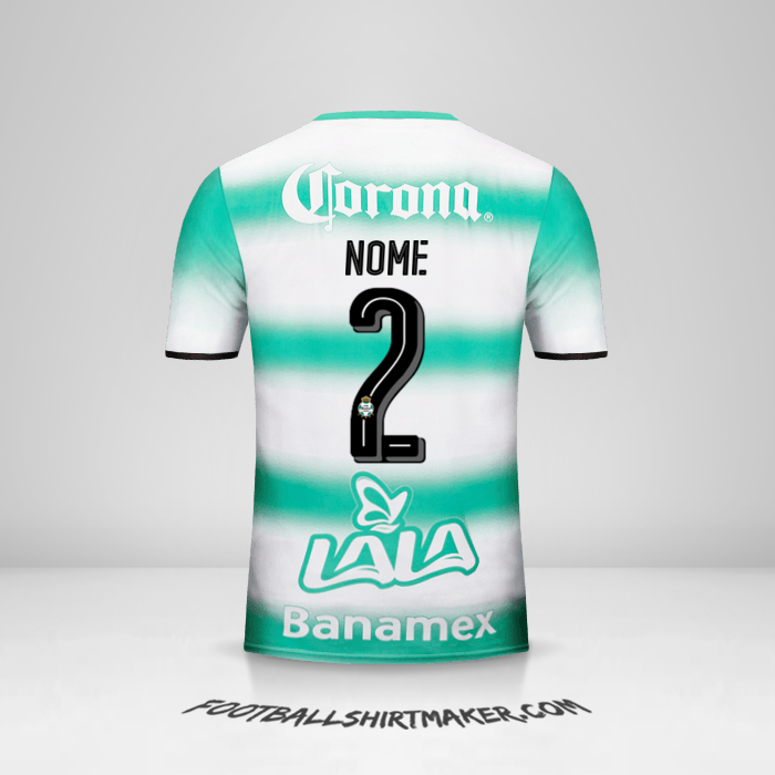 Camisa Santos Laguna 2016/17 -  nome - 2