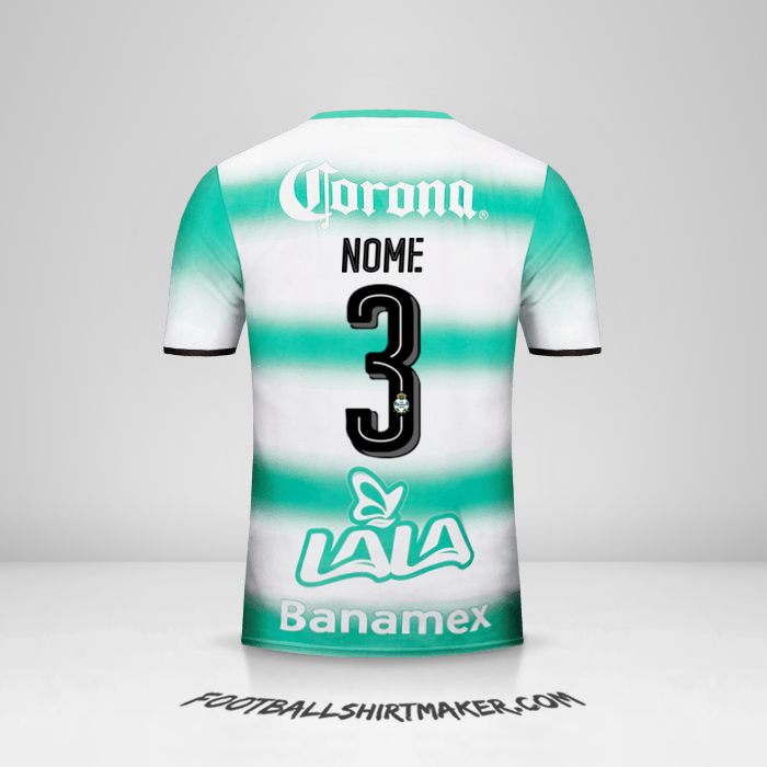 Camisa Santos Laguna 2016/17 -  nome - 3