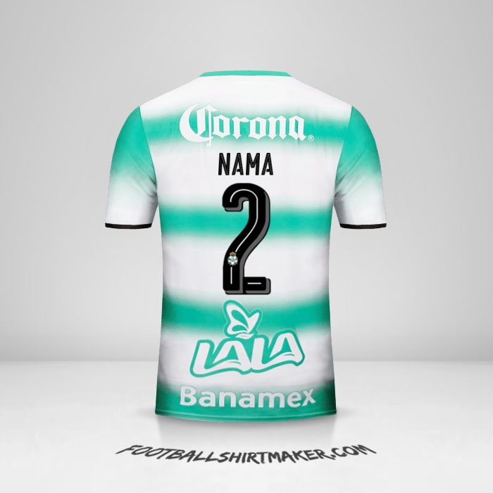 Jersey Santos Laguna 2016/17 -  nama - 2