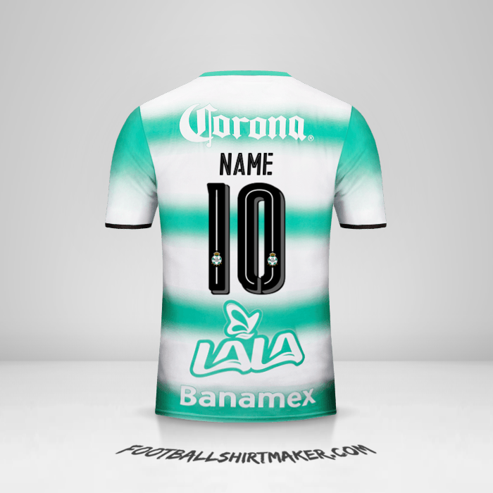 Jersey Santos Laguna 2016/17 -  name - 10