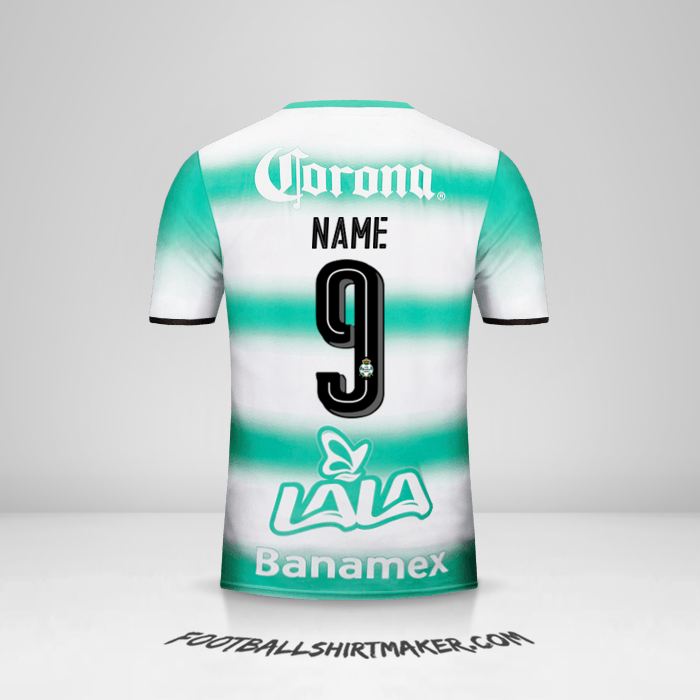 Jersey Santos Laguna 2016/17 -  name - 9