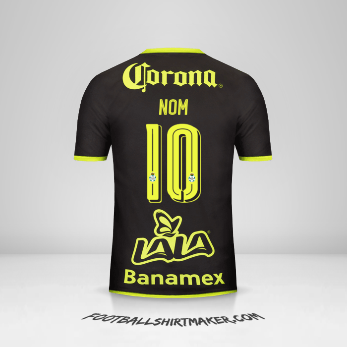 Maillot Santos Laguna 2016/17 Extérieur -  nom - 10