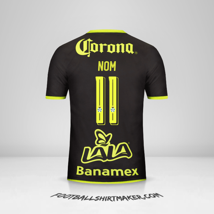 Maillot Santos Laguna 2016/17 Extérieur -  nom - 11