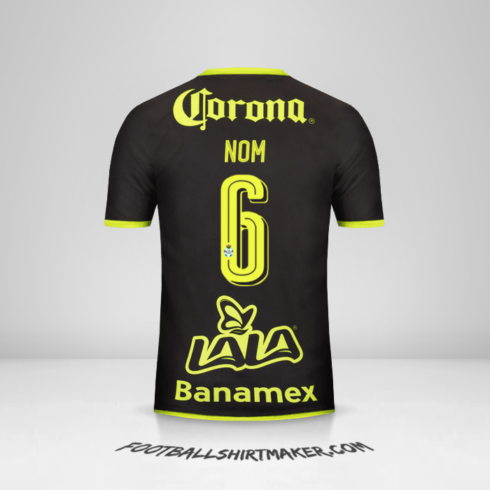 Maillot Santos Laguna 2016/17 Extérieur -  nom - 6