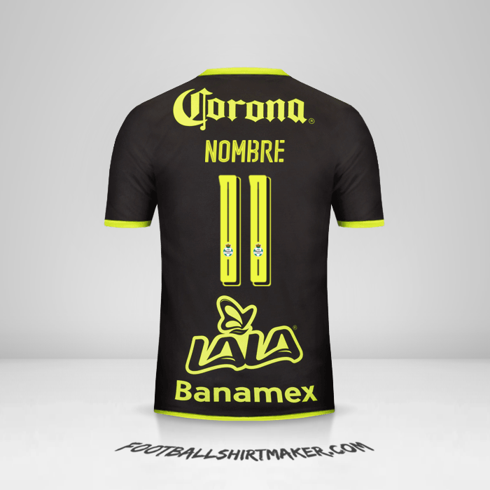 Jersey Santos Laguna 2016/17 Visita -  nombre - 11