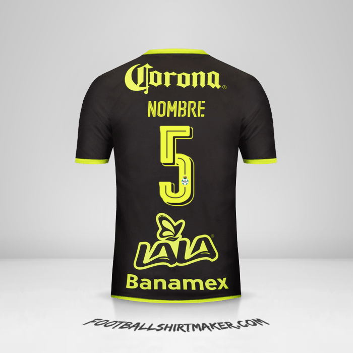 Camiseta Santos Laguna 2016/17 Visita -  nombre - 5