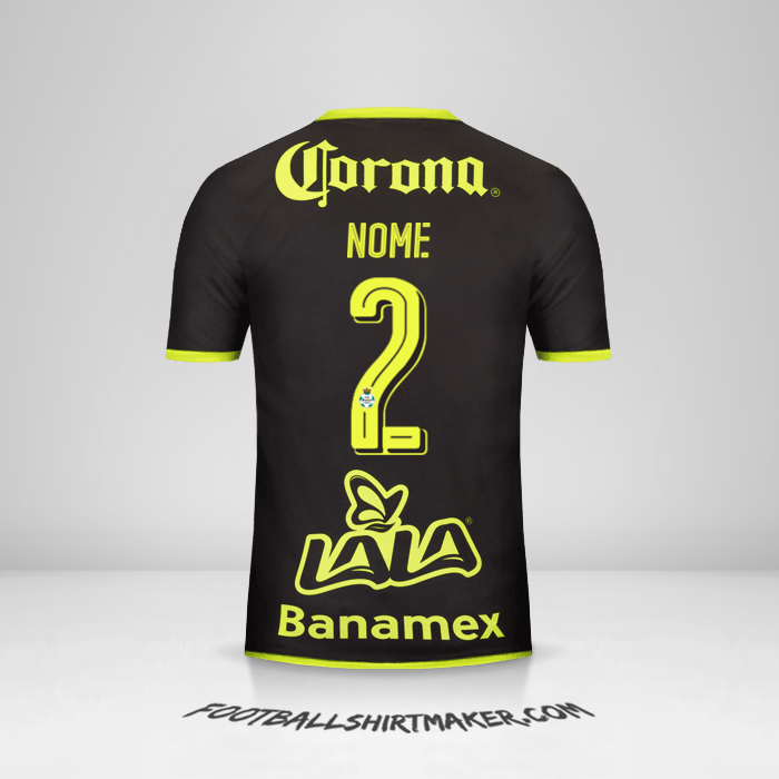 Maglia Santos Laguna 2016/17 Seconda -  nome - 2