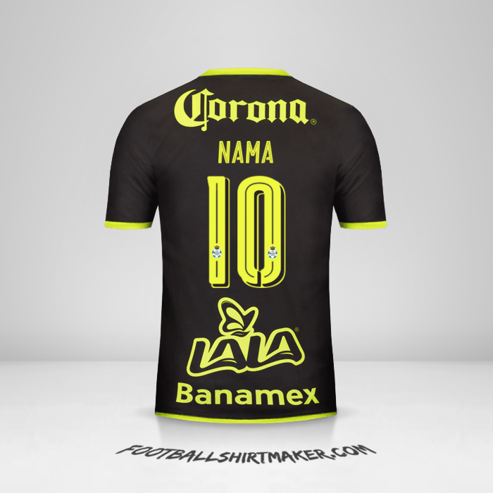 Jersey Santos Laguna 2016/17 Alternatif -  nama - 10
