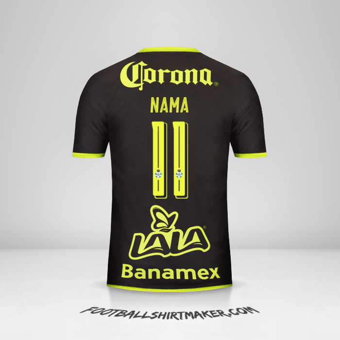 Jersey Santos Laguna 2016/17 Alternatif -  nama - 11