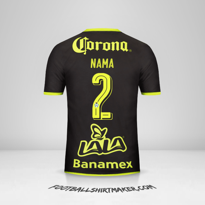 Jersey Santos Laguna 2016/17 Alternatif -  nama - 2