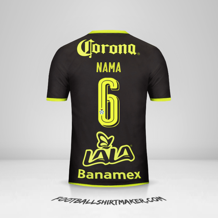 Jersey Santos Laguna 2016/17 Alternatif -  nama - 6