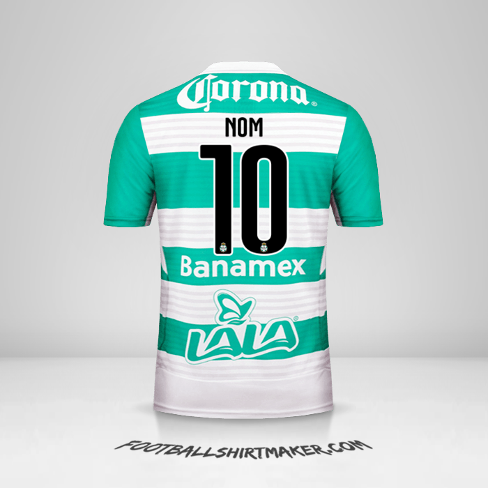 Maillot Santos Laguna 2015/16 -  nom - 10