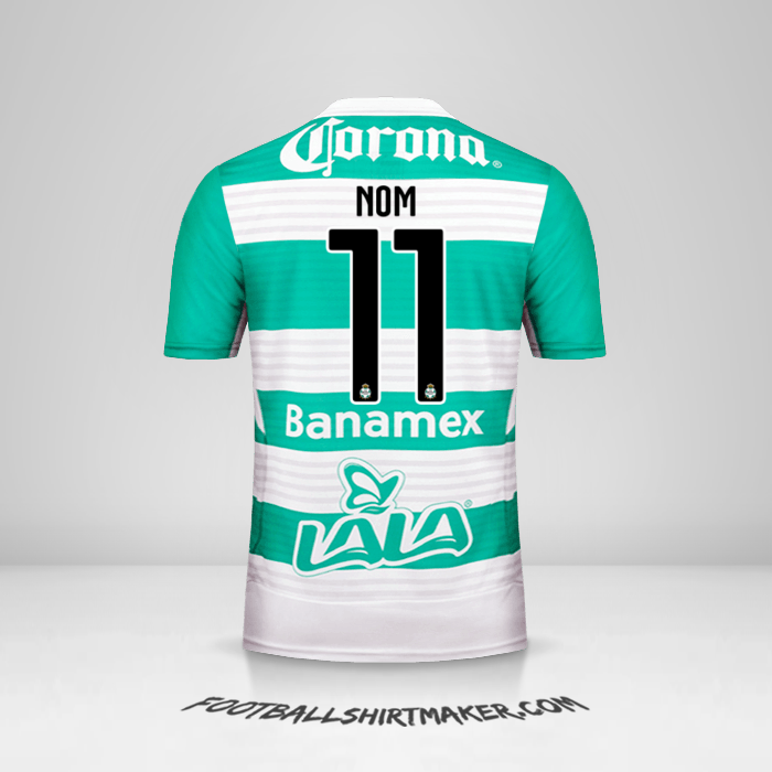 Maillot Santos Laguna 2015/16 -  nom - 11