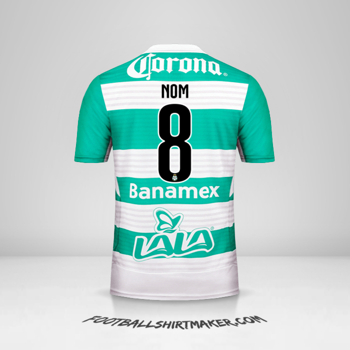 Maillot Santos Laguna 2015/16 -  nom - 8