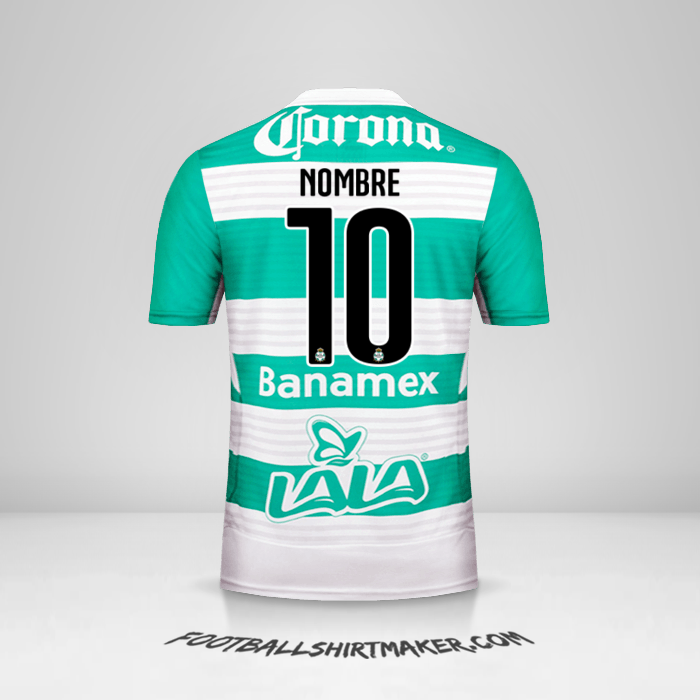 Jersey Santos Laguna 2015/16 -  nombre - 10