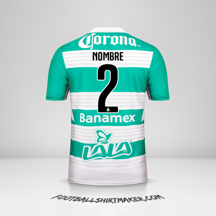 Jersey Santos Laguna 2015/16 -  nombre - 2