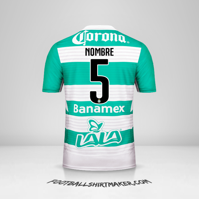 Jersey Santos Laguna 2015/16 -  nombre - 5