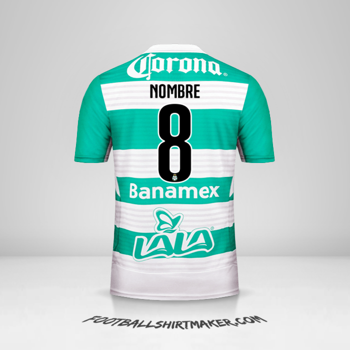 Jersey Santos Laguna 2015/16 -  nombre - 8