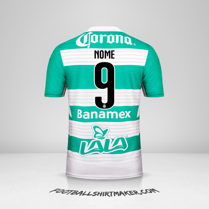 Camisola Santos Laguna 2015/16 -  nome - 9