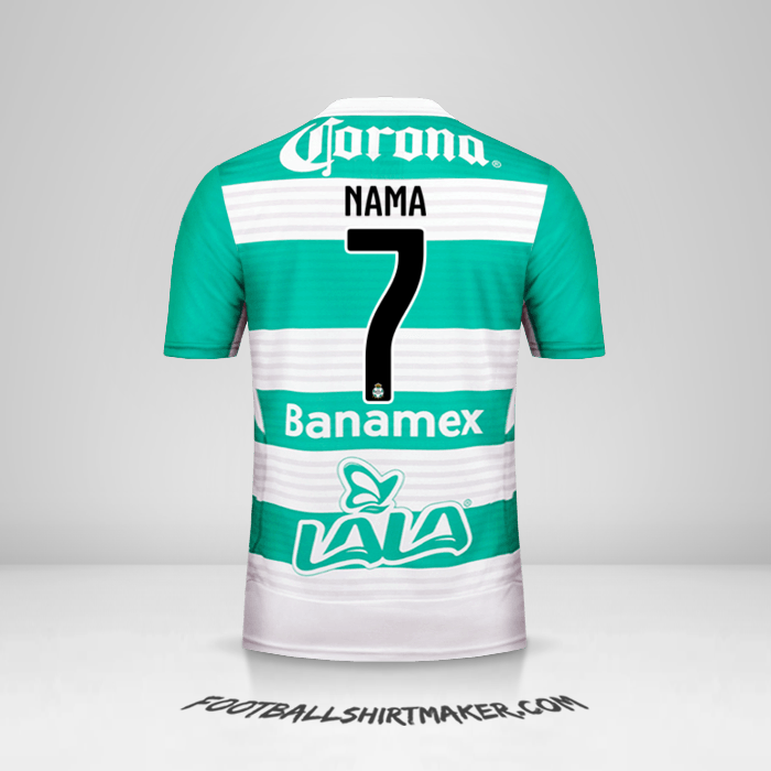 Jersey Santos Laguna 2015/16 -  nama - 7