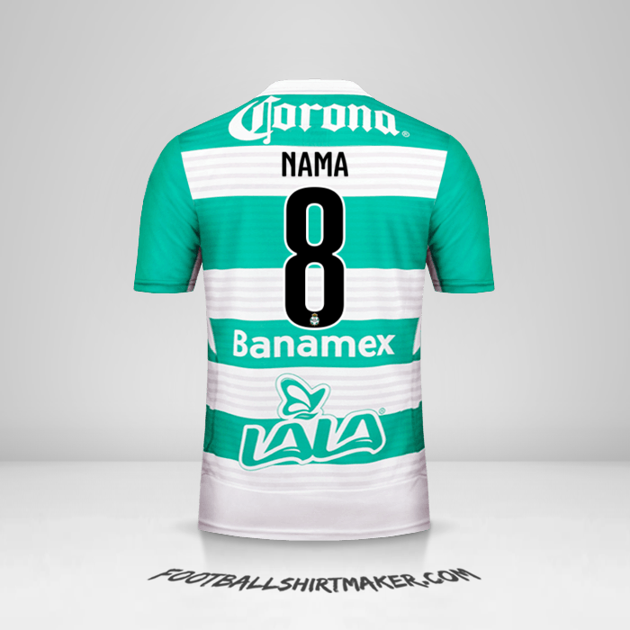 Jersey Santos Laguna 2015/16 -  nama - 8
