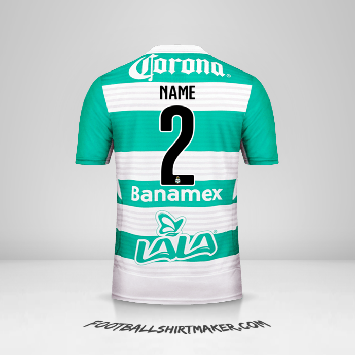 Jersey Santos Laguna 2015/16 -  name - 2