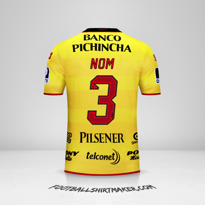 Maillot Barcelona SC 2017 -  nom - 3