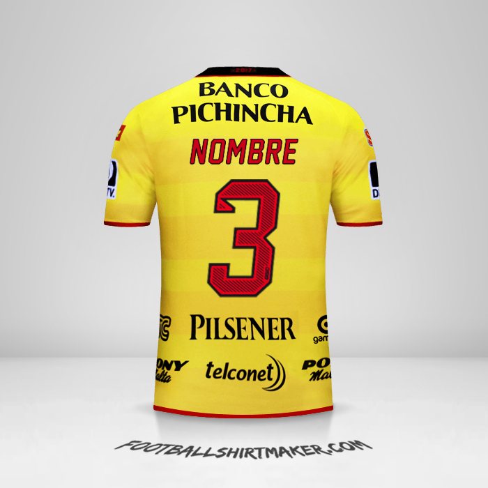 Jersey Barcelona SC 2017 -  nombre - 3