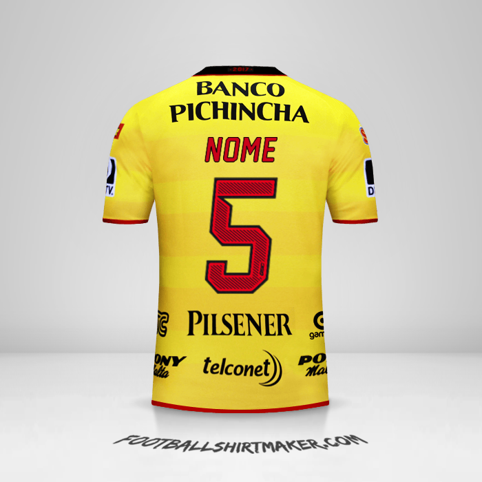 Camisa Barcelona SC 2017 -  nome - 5