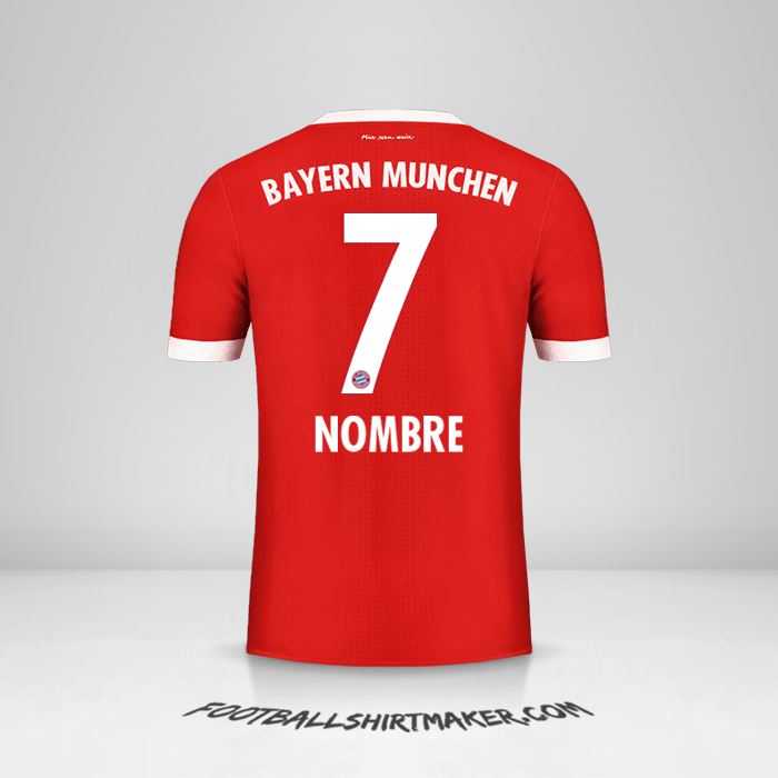 Camiseta FC Bayern Munchen 2017/18 -  nombre - 7