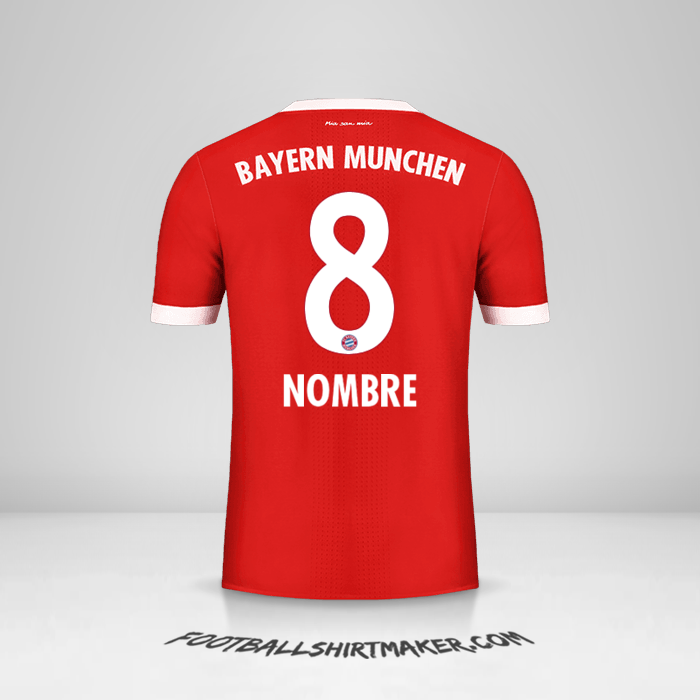 Camiseta FC Bayern Munchen 2017/18 -  nombre - 8