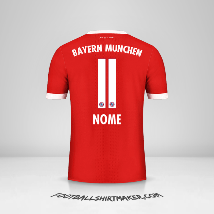 Camisa FC Bayern Munchen 2017/18 -  nome - 11