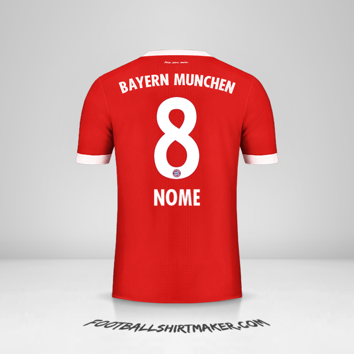 Camisola FC Bayern Munchen 2017/18 -  nome - 8