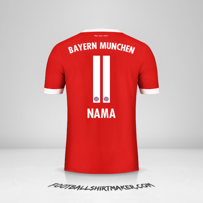 Jersey FC Bayern Munchen 2017/18 -  nama - 11