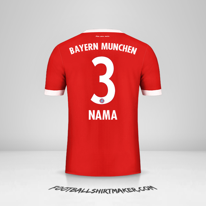 Jersey FC Bayern Munchen 2017/18 -  nama - 3