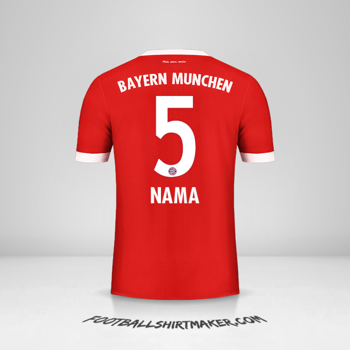 Jersey FC Bayern Munchen 2017/18 -  nama - 5