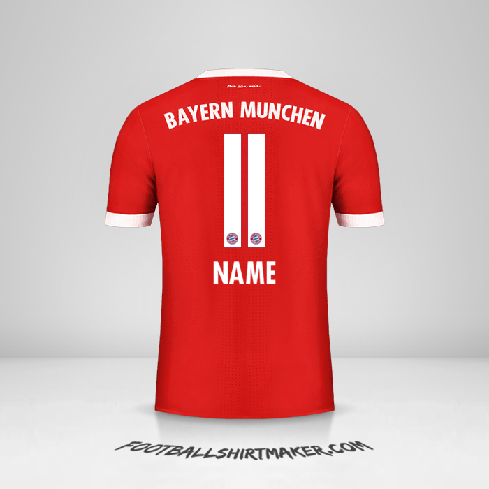 Trikot FC Bayern Munchen 2017/18 -  name - 11