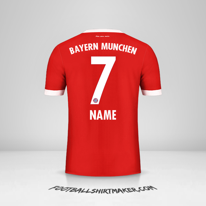 Shirt FC Bayern Munchen 2017/18 -  name - 7
