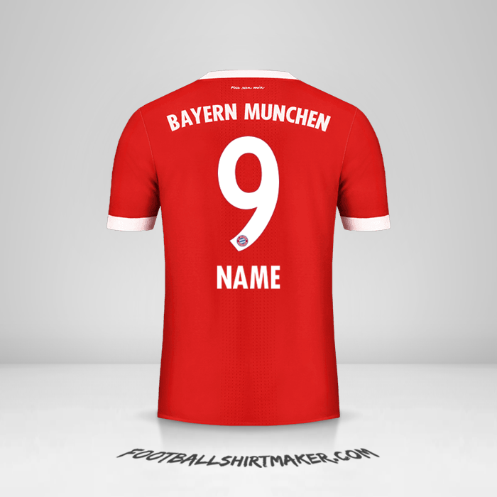Shirt FC Bayern Munchen 2017/18 -  name - 9