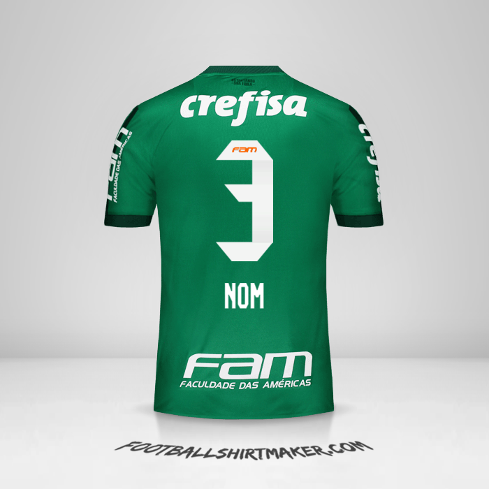 Maillot Palmeiras 2017 -  nom - 3