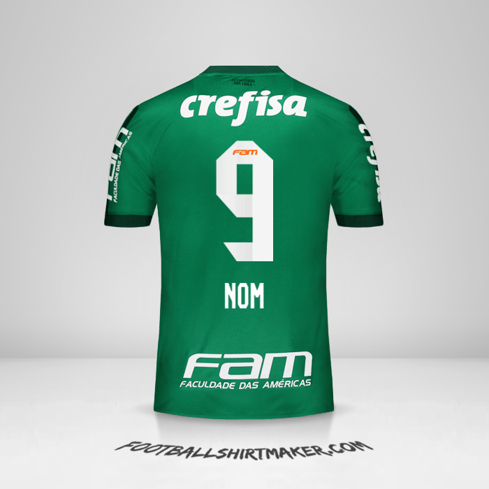 Maillot Palmeiras 2017 -  nom - 9