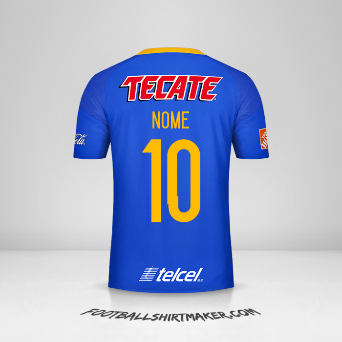 Camisa Tigres UANL 2016/17 Alternativa -  nome - 10