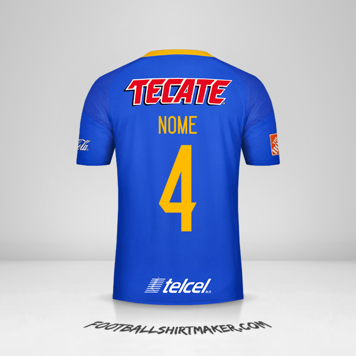 Maglia Tigres UANL 2016/17 Seconda -  nome - 4