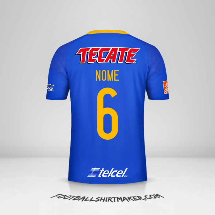Maglia Tigres UANL 2016/17 Seconda -  nome - 6
