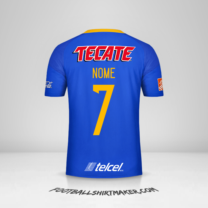 Maglia Tigres UANL 2016/17 Seconda -  nome - 7