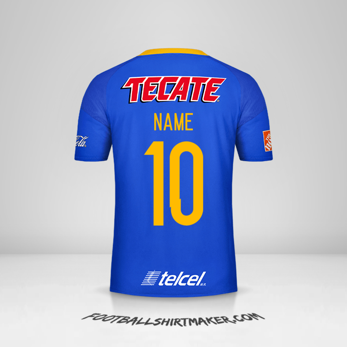 Shirt Tigres UANL 2016/17 Away -  name - 10